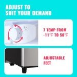 WANAI 3.5 Cu.Ft Small Double Door Refrigerator