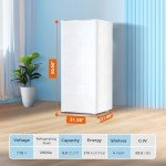 Kismile 6.0 Cu. Ft. Upright Freezer - White