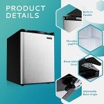 EUHOMY 2.1 Cu. Ft. Compact Upright Freezer