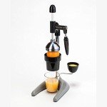 Hamilton Beach Manual Citrus Juicer, Metal, Black/Grey