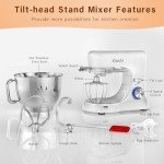 Zuccie 4.8QT 380W Stand Mixer with Accessories