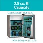 BLACK+DECKER 2.5 cu.ft Compact Refrigerator Mini Fridge
