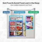 iSPECLE 8-Pack Stackable Freezer Organizer Bins