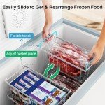 iSPECLE 8-Pack Stackable Freezer Organizer Bins