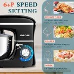 Cheflee 600W Stand Mixer with 6.5QT Bowl