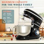 Cheflee 600W Stand Mixer with 6.5QT Bowl