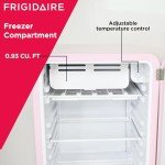 Frigidaire 3.2 cu ft Retro Compact Pink Fridge