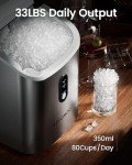 VIVIDMOO Compact Nugget Ice Maker for Kitchen