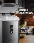 VIVIDMOO Compact Nugget Ice Maker for Kitchen