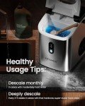 VIVIDMOO Compact Nugget Ice Maker for Kitchen