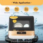 WUSILILU 800W Portable Countertop Dishwasher with Drying