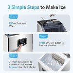 FREE VILLAGE Portable Countertop Ice Maker Machine