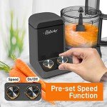 NutriChef 2L Quiet Food Processor with 6 Blades