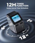 Totnz Countertop Nugget Ice Maker - 44lbs Daily