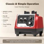 MAGETANG 1800W Powerful Smoothie Blender - Red
