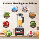 MAGETANG 1800W Powerful Smoothie Blender - Red