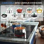 30-Inch 4-Burner Electric Cooktop with Timer