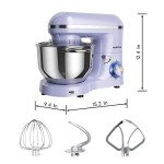 Aucma 6.5-QT Tilt-Head Stand Mixer in Lavender