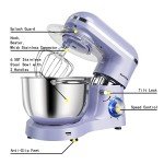 Aucma 6.5-QT Tilt-Head Stand Mixer in Lavender