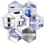 Aucma 6.5-QT Tilt-Head Stand Mixer in Lavender