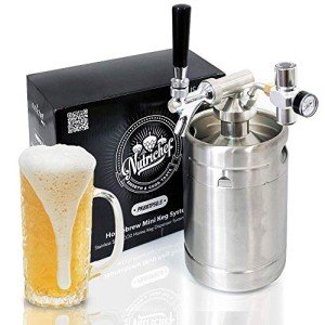 NutriChef Portable Mini Keg Dispenser System 64oz