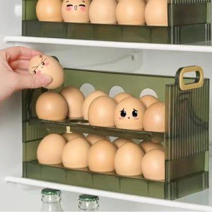 2024 Two-Tier Egg Holder for Fridge Storage