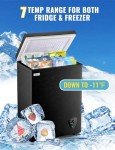 Compact 3.5 CU.FT Chest Freezer with Removable Basket