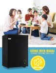 Compact 3.5 CU.FT Chest Freezer with Removable Basket