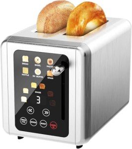 WUNLY 4-Slice Smart Touchscreen Toaster with Countdown
