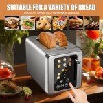 WUNLY 4-Slice Smart Touchscreen Toaster with Countdown