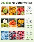 KOIOS 900W Smoothie Blender with Portable Bottles