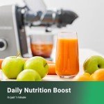 Quiet Masticating Juicer with Large Feed Chute
