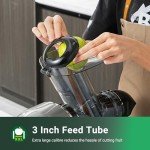 Quiet Masticating Juicer with Large Feed Chute