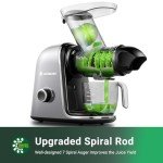 Quiet Masticating Juicer with Large Feed Chute