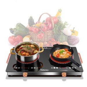 24" 2 Burner Electric Cooktop with Timer & Safety Lock