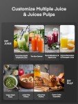 Juilist 800W Wide Mouth Juicer – Easy Clean