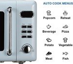 Emerson Retro Compact Microwave Oven, 700W, 0.7 Cu Ft