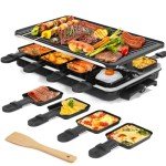 Electric Raclette Table Grill & Korean BBQ Griddle