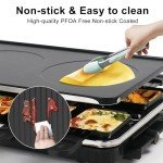 Electric Raclette Table Grill & Korean BBQ Griddle