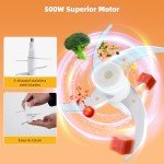 Electric Food Processor with 8-Cup Glass Bowl
