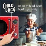 Nostalgia Retro Compact Microwave Oven - Red 700W