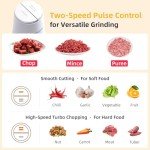 Electric Food Processor with 8-Cup Glass Bowl