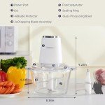 Electric Food Processor with 8-Cup Glass Bowl