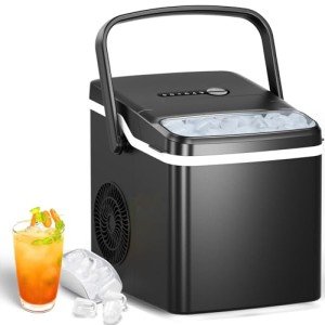 Kndko Portable Countertop Ice Maker Machine