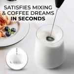 Zulay Kitchen Electric Milk Frother Wand - Black
