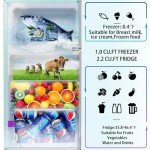 HAILANG 3.2 Cu.Ft Mini Fridge with Freezer