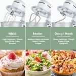 5QT Stand Mixer with Two Bowls and Attachments