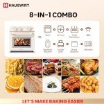 HAUSWIRT Retro Air Fryer Toaster Oven Combo