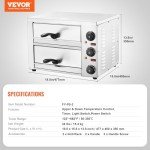VEVOR 12-Inch Electric Pizza Oven for Countertops
