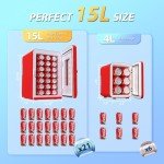 Portable Mini Fridge for Bedroom and Office